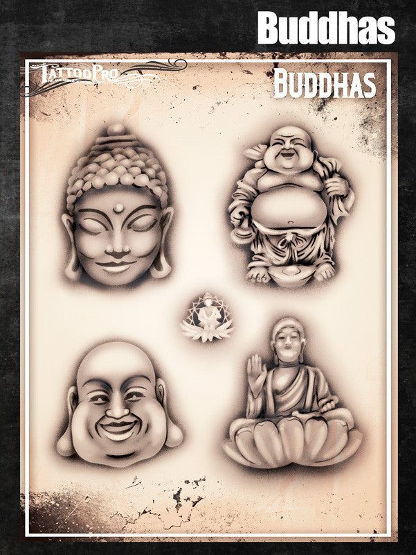 Lord Buddha on Lotus Flower Tattoo